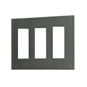 神保電器 WSBD-333 J・WIDE SLIM SUSTE コンセントプレート 3連用 ブラック | 