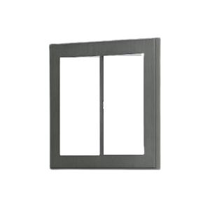 神保電器 WSBP-2 J・WIDE SLIM SUSTE スイッチプレート 2連用 ブラック | 