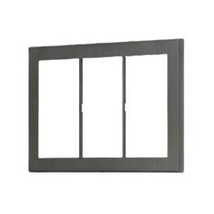 神保電器 WSBP-3 J・WIDE SLIM SUSTE スイッチプレート 3連用 ブラック | 