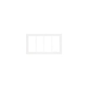 パナソニック WT8104W コスモシリーズワイド21 スイッチプレート(4連用)(ホワイト) | Panasonic