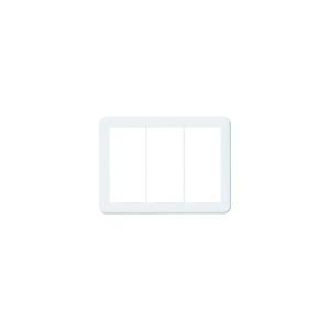 パナソニック WTC7103W コスモシリーズワイド21 スイッチプレート(3連用)(ホワイト) | Panasonic