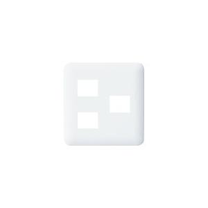 パナソニック WTF7073W コスモシリーズワイド21 コンセントプレート(2コ+1コ用)(ホワイト) | Panasonic