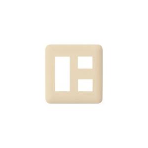 パナソニック WTF7705F コスモシリーズワイド21 簡易耐火コンセントプレート(5コ用)(ベージュ) | Panasonic