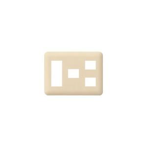 パナソニック WTF7776F コスモシリーズワイド21 簡易耐火コンセントプレート(3コ+1コ+2コ用)(ベージュ) | Panasonic