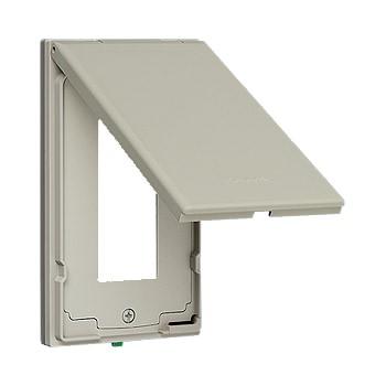 パナソニック WTF7903 コスモシリーズワイド21防滴プレート(コンセント3コ用)(取付枠付) | Panasonic