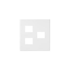 パナソニック WTF8073W コスモシリーズワイド21 コンセントプレート3コ用(2コ+1コ用)(ホワイト) | Panasonic