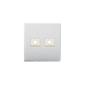 パナソニック WTF9282 新金属電話線プレート 2型 2連用(取付枠付) | Panasonic