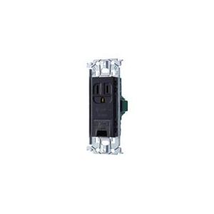 パナソニック WTL11313B 埋込アースターミナル付接地コンセント(金属枠付)(ブラック) | Panasonic