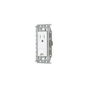 パナソニック WTL113149W アドバンスシリーズ埋込アースターミナル付接地コンセント(絶縁枠付)(セラミックホワイト) | Panasonic