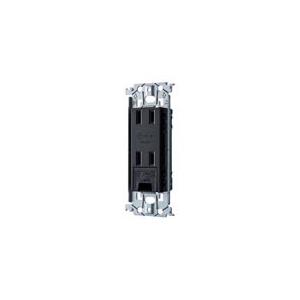 パナソニック WTL1532MB 埋込アースターミナル付ダブルコンセント(金属枠付)(マットブラック) | Panasonic
