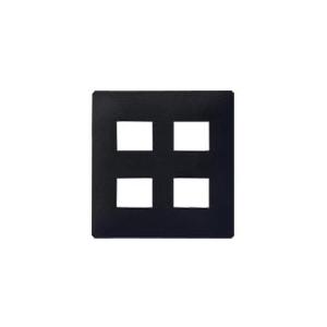 パナソニック WTL7004BK アドバンスシリーズコンセントプレート4コ用(2コ+2コ用)(マットブラック) | Panasonic