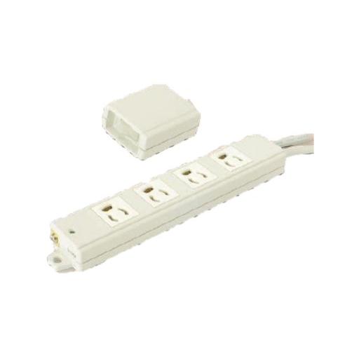 受注品】寺田電機 XAT45013W 手元スイッチ付OAタップ 4口 抜止 本体3m 