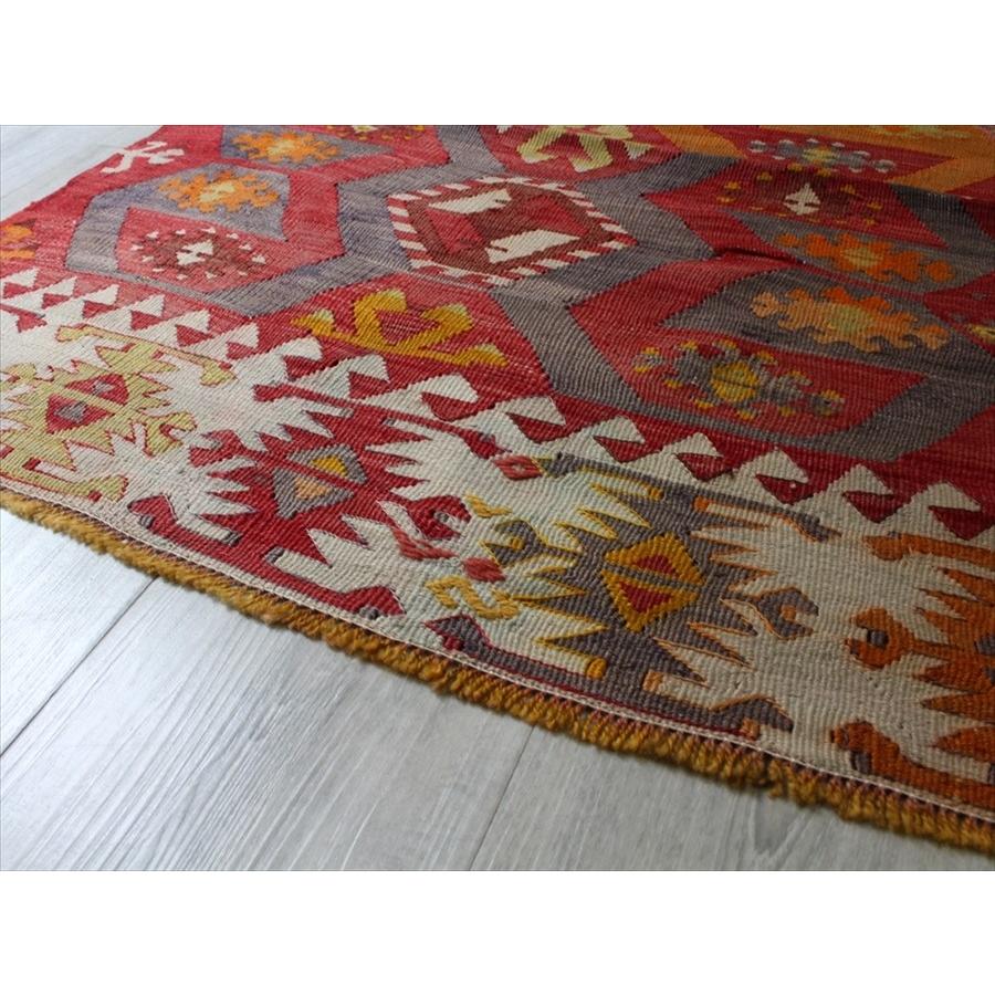 海外品 オールドキリム・アダナ/テクカナット 420x94cm 雄羊の角コチボユヌズ・ビッグランナー 【W2783834894】(98560円)