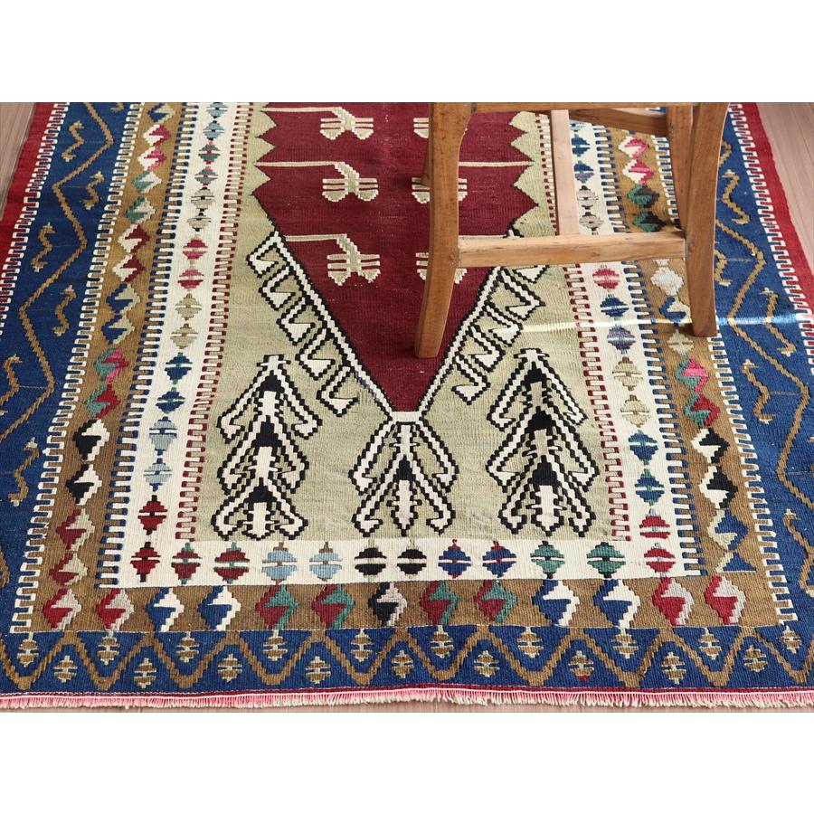 オールドキリム コンヤオブルック セッジャーデ 180x113cm 赤い 