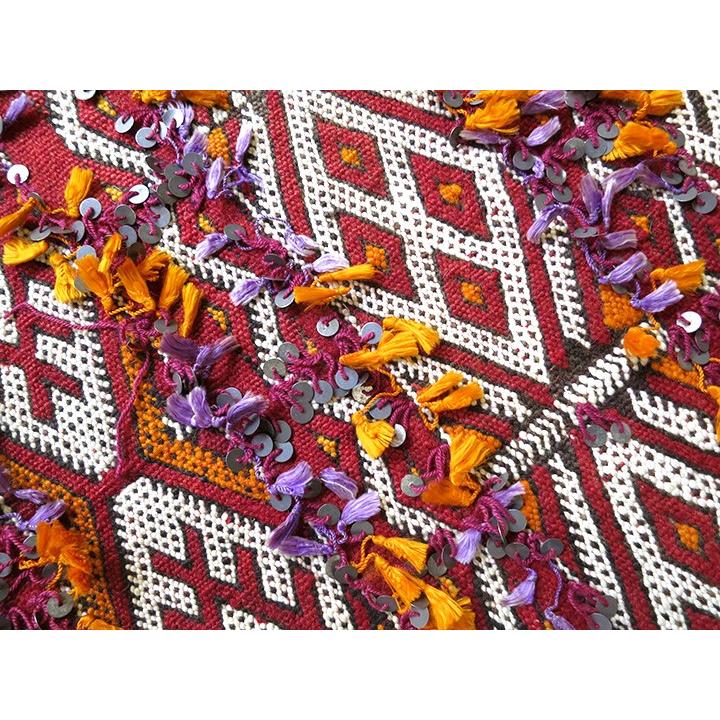 オールドキリム モロッコ　ベニムティル Beni M'Tir 160x97cm 女性用のマント 装飾用の華やかなジジム | ブランド登録なし | 02