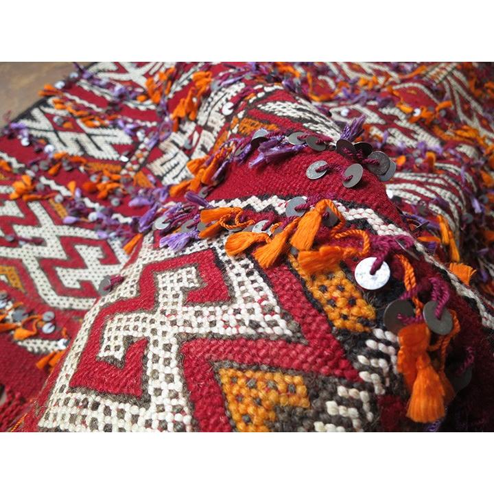 オールドキリム モロッコ　ベニムティル Beni M'Tir 160x97cm 女性用のマント 装飾用の華やかなジジム | ブランド登録なし | 04