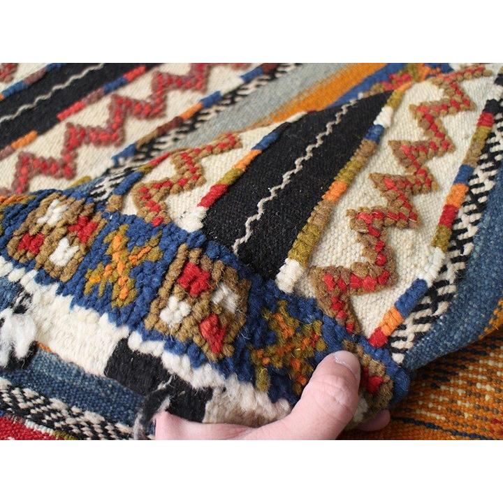 モロッコキリム タズナフト 103x65cm 凹凸のあるパイル織りミックス