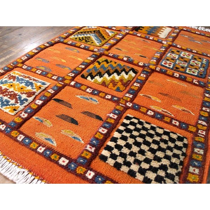 モロッコキリム タズナフト/ヤストゥクサイズ 99x65cm 凹凸のある