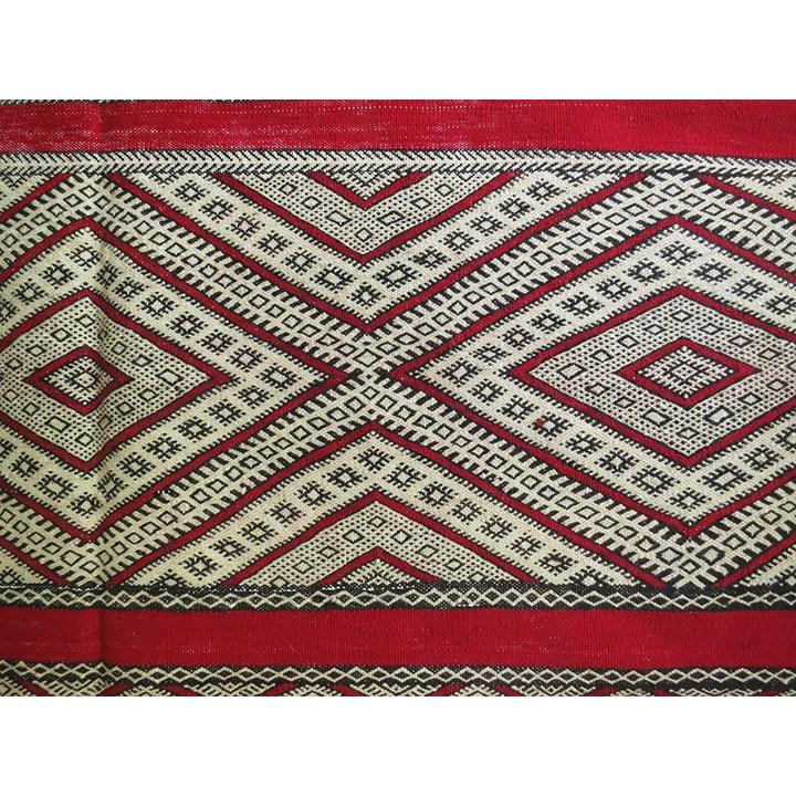 オールドキリム モロッコ Zaiane ゼアン 219x127cm 細かく複雑なジジム