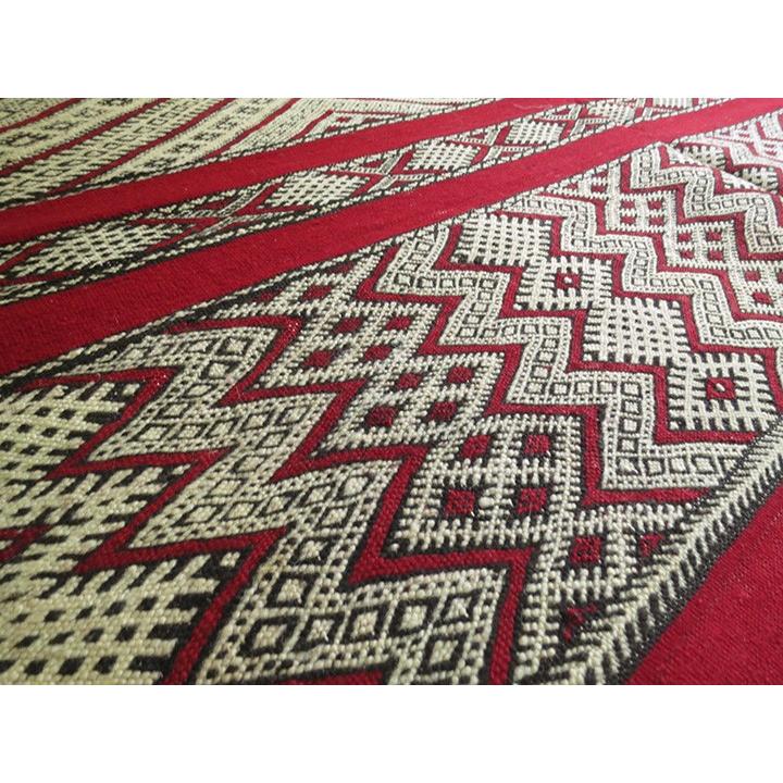 オールドキリム モロッコ Zaiane ゼアン 219x127cm 細かく複雑なジジム