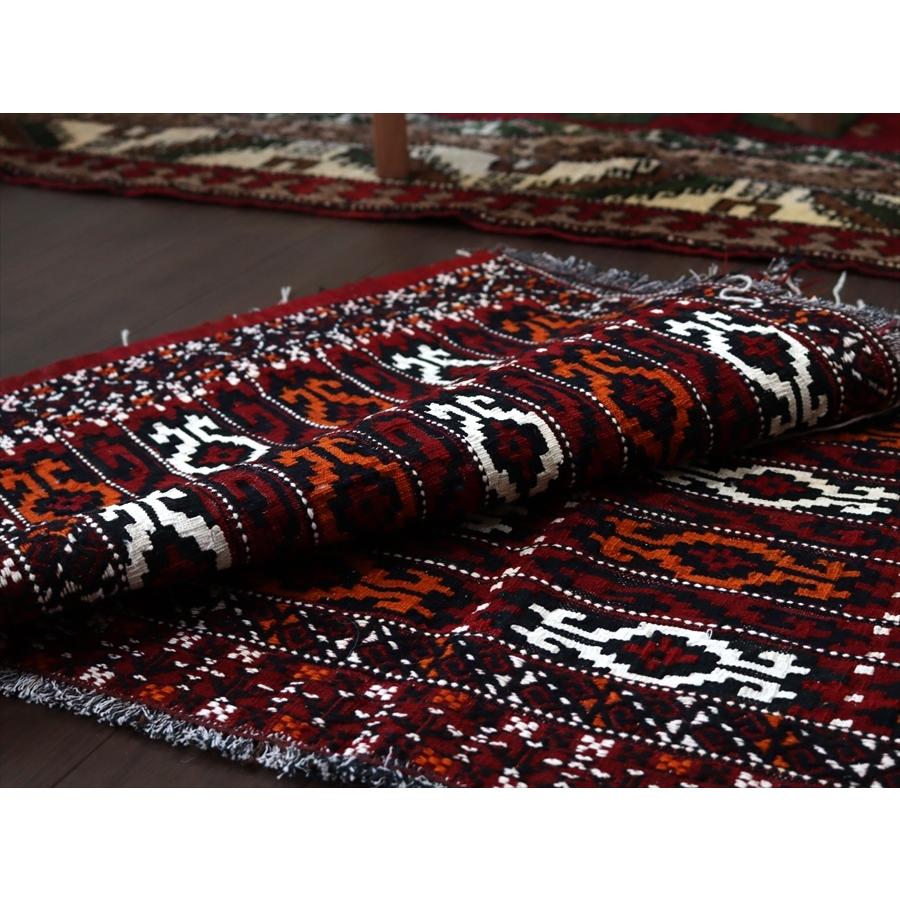 オールドキリム/トルクメン ヤムート 52x124cm 収納袋チュアルを開いたフラグメント　深いレッド | ブランド登録なし | 06