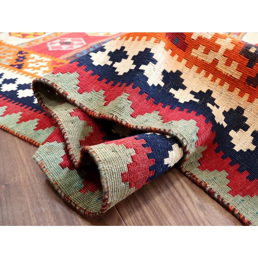 アフガンキリム No.05 オールドキリム シラーズ/カリヨラ 232x159cm カシュカイ族の伝統柄 赤