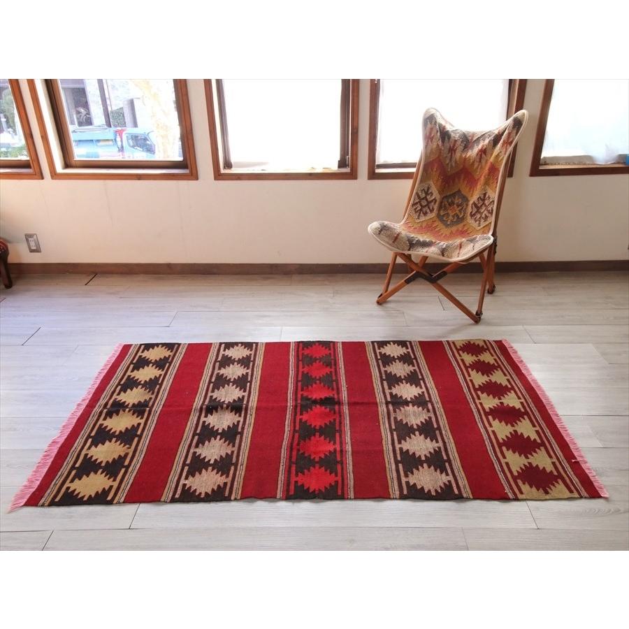 オールドキリム・シワス セッヂャーデサイズ レッド＆ブラック  