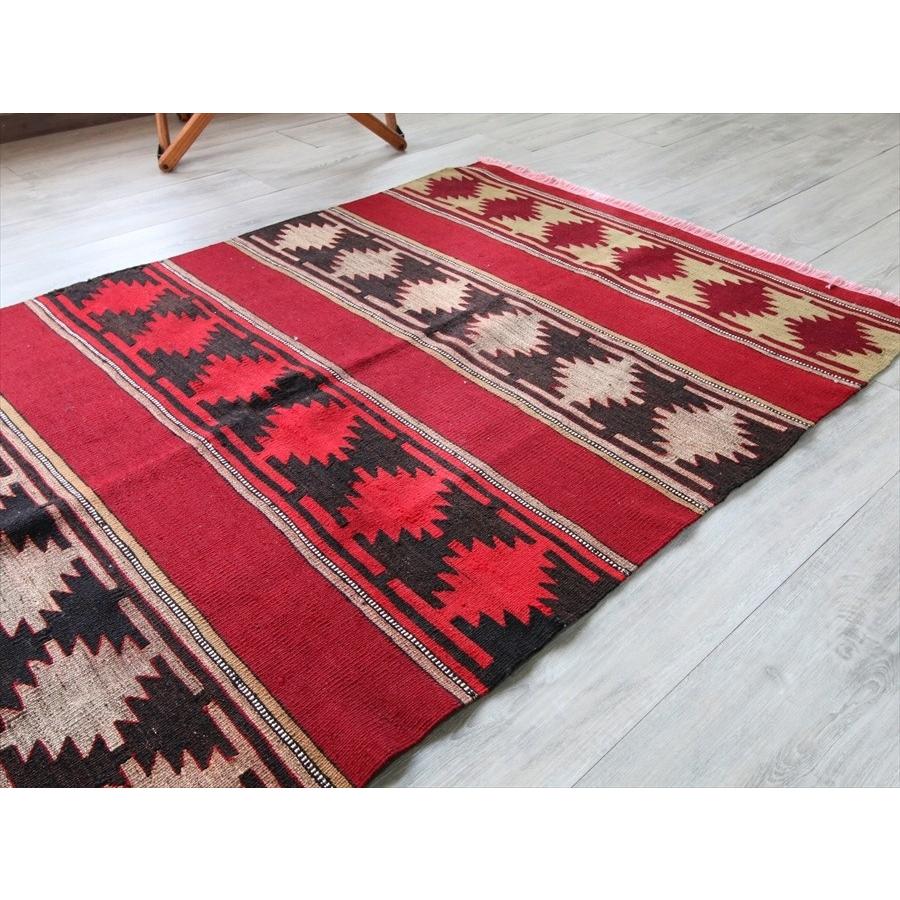 オールドキリム・シワス セッヂャーデサイズ レッド＆ブラック  