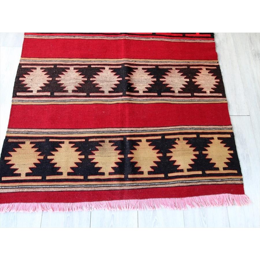 オールドキリム・シワス セッヂャーデサイズ レッド＆ブラック  