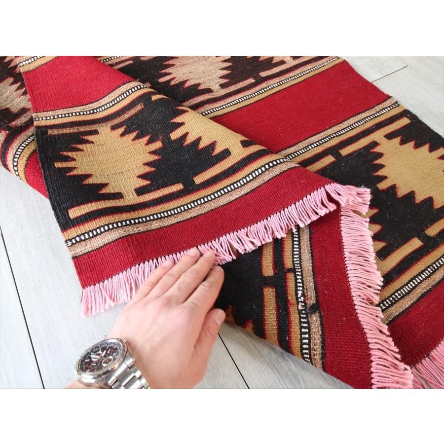 オールドキリム・シワス セッヂャーデサイズ レッド＆ブラック  