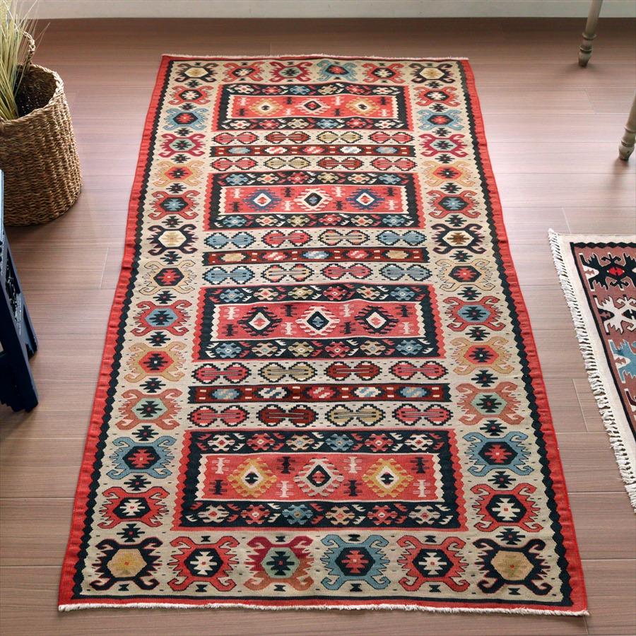 オールドキリム シャルキョイ セッジャーデ 194x100cm 4つの