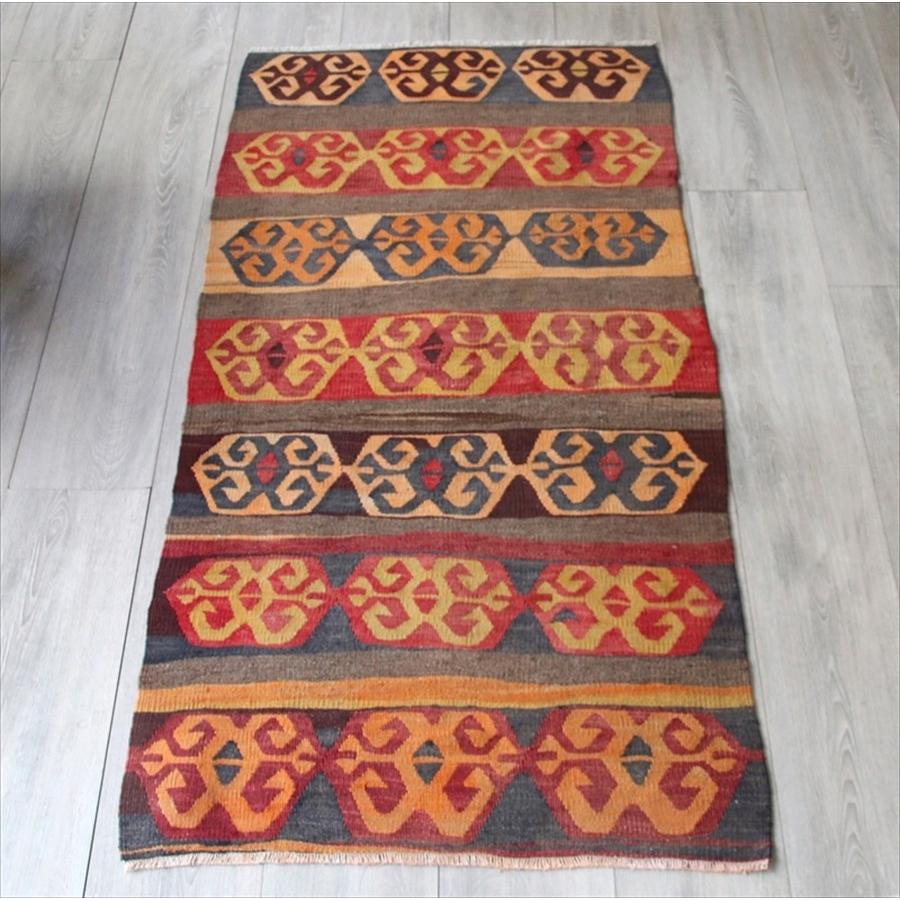 オールドキリム カイセリカッパドキア チェイレキ 152x71cm 雄羊の角