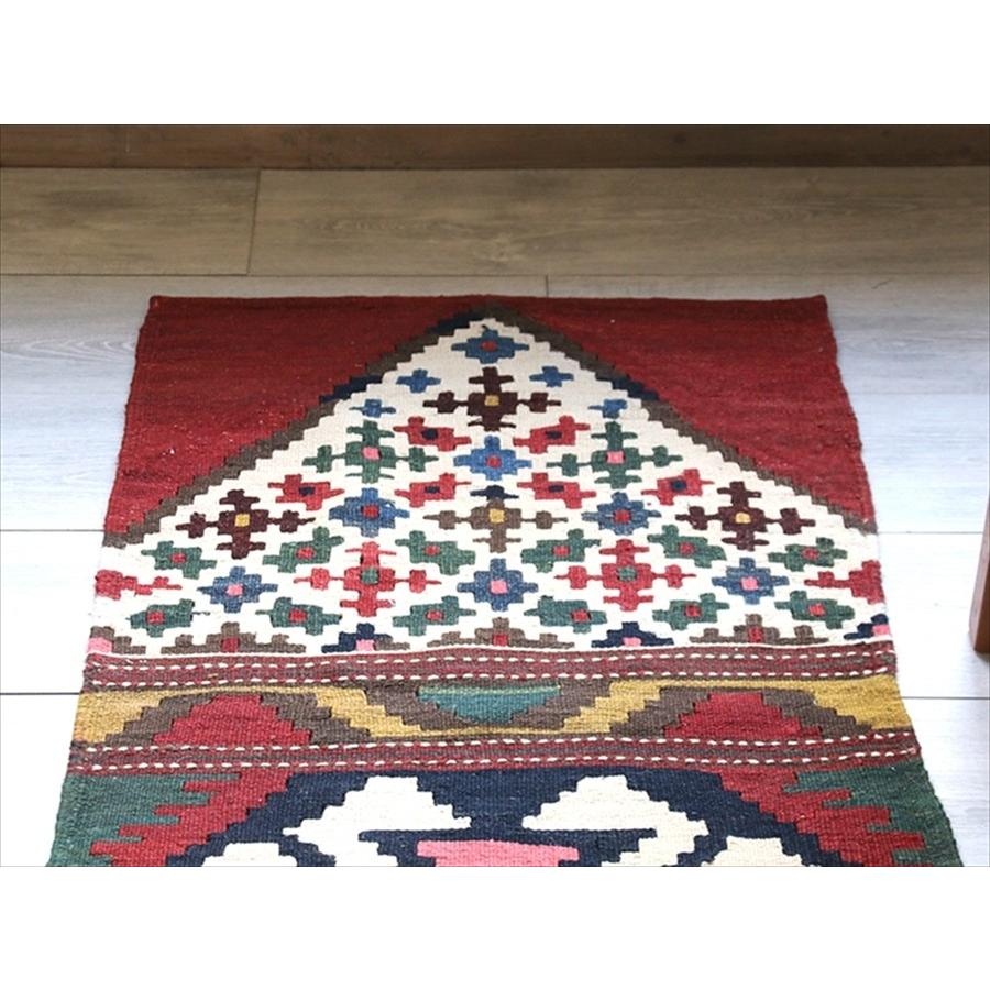 オールドキリム・カシュカイ族の草木染手織りキリム 104x56cm マ オールドキリム・カシュカイ族の草木染手織りキリム 104x56cm マ