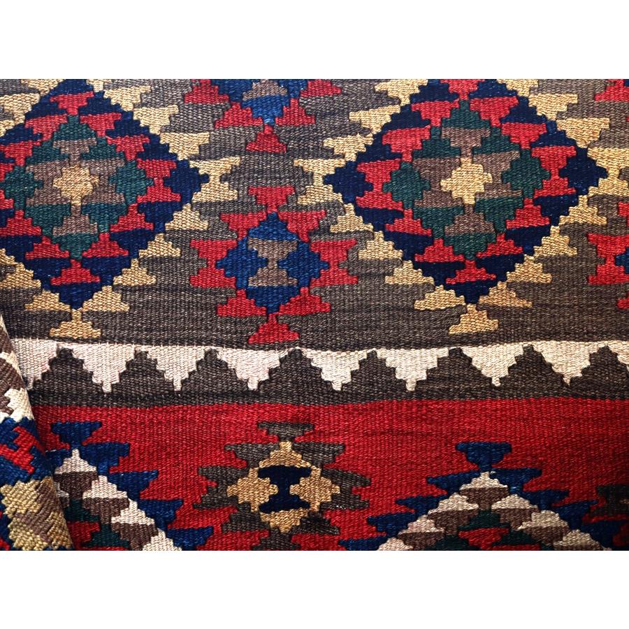 オールドキリム シルヴァン 70x136cm レッド＆ブラウン イーブル