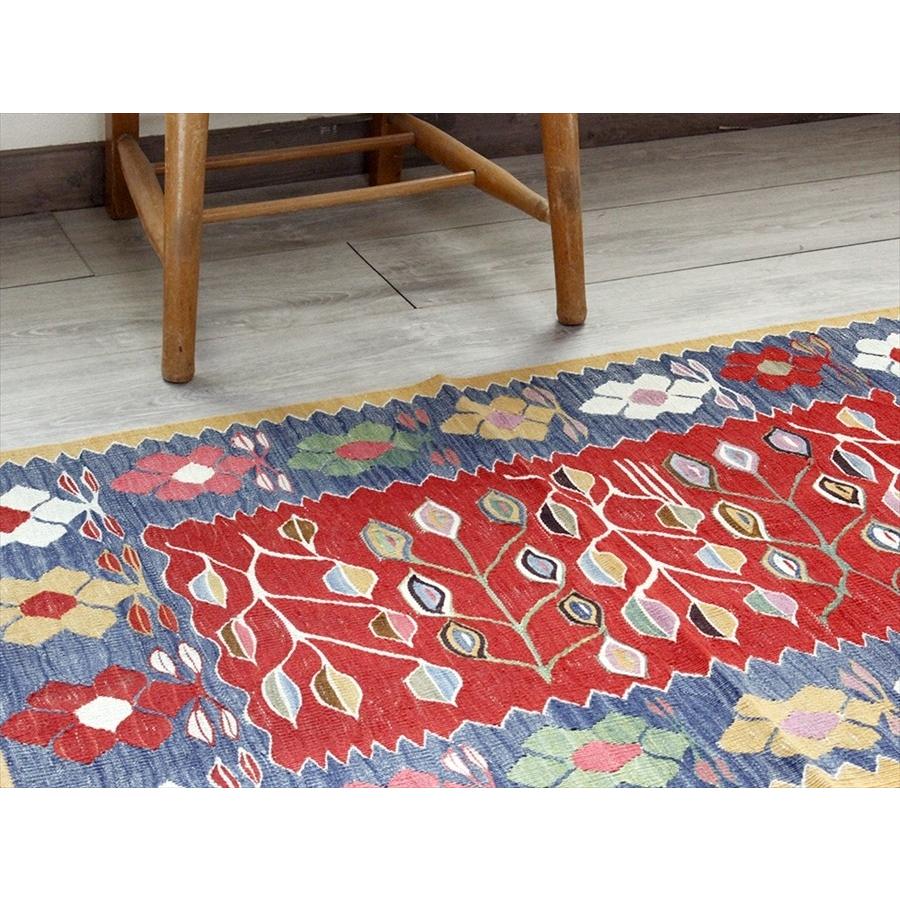 Turkish Kilim 手織りの草木染キリム コンヤ ヤストゥクサイズ 97x63cm