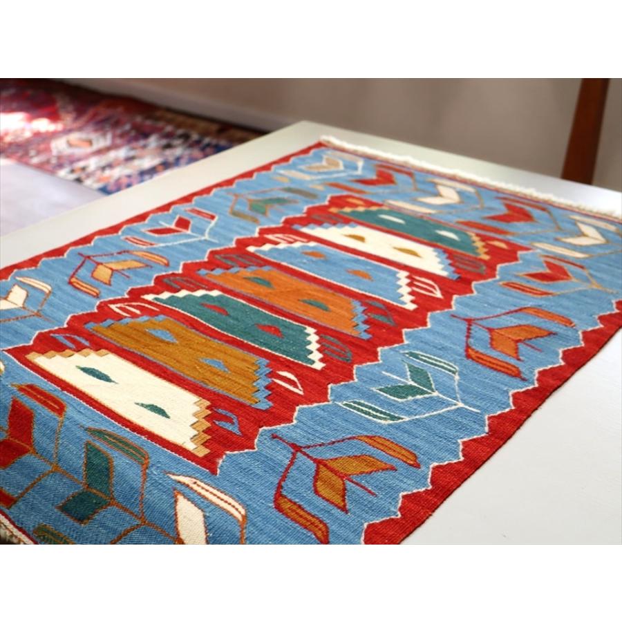 草木染 スーパーファインキリム 最高級の細かな手織りトルコキリム