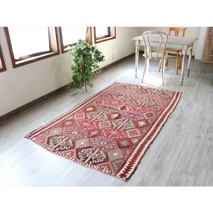 オールドキリム 東トルコ ハッキャリ カリヨラ レッド パープル 手足を伸ばすドラゴンモチーフ 197 インプレッションオブギャッベ 通販 Yahoo ショッピング