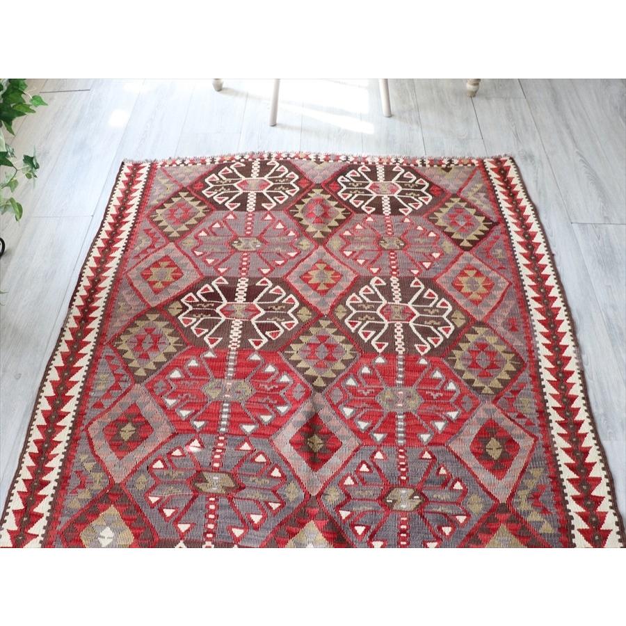 オールドキリム 東トルコ ハッキャリ カリヨラ レッド パープル 手足を伸ばすドラゴンモチーフ 197 インプレッションオブギャッベ 通販 Yahoo ショッピング