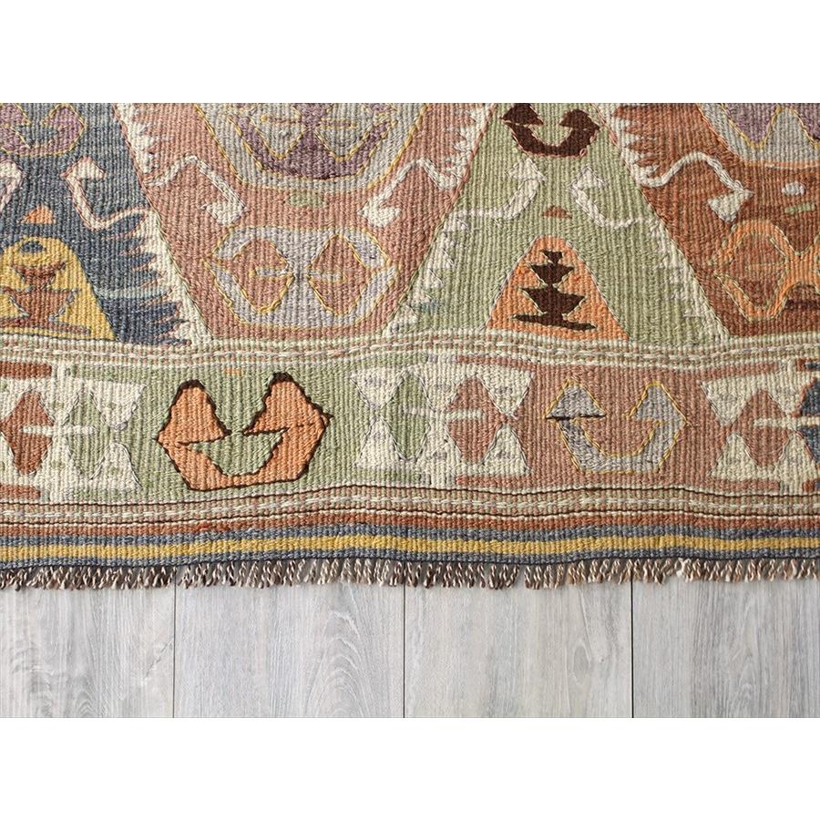 オールドキリム アンタルヤ　ケッレ 260x120cm 連なるエリベリンデ バラック_7
