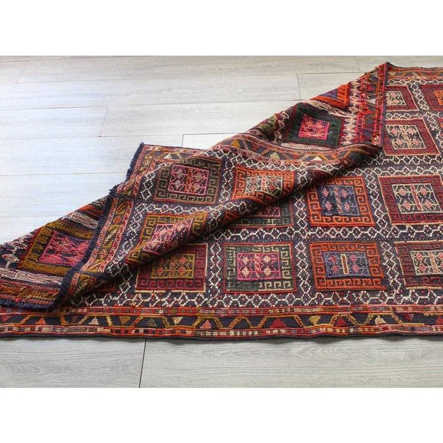 オールドジジムキリム アゼルバイジャン ヴェルネ 263x117cm 4まいの