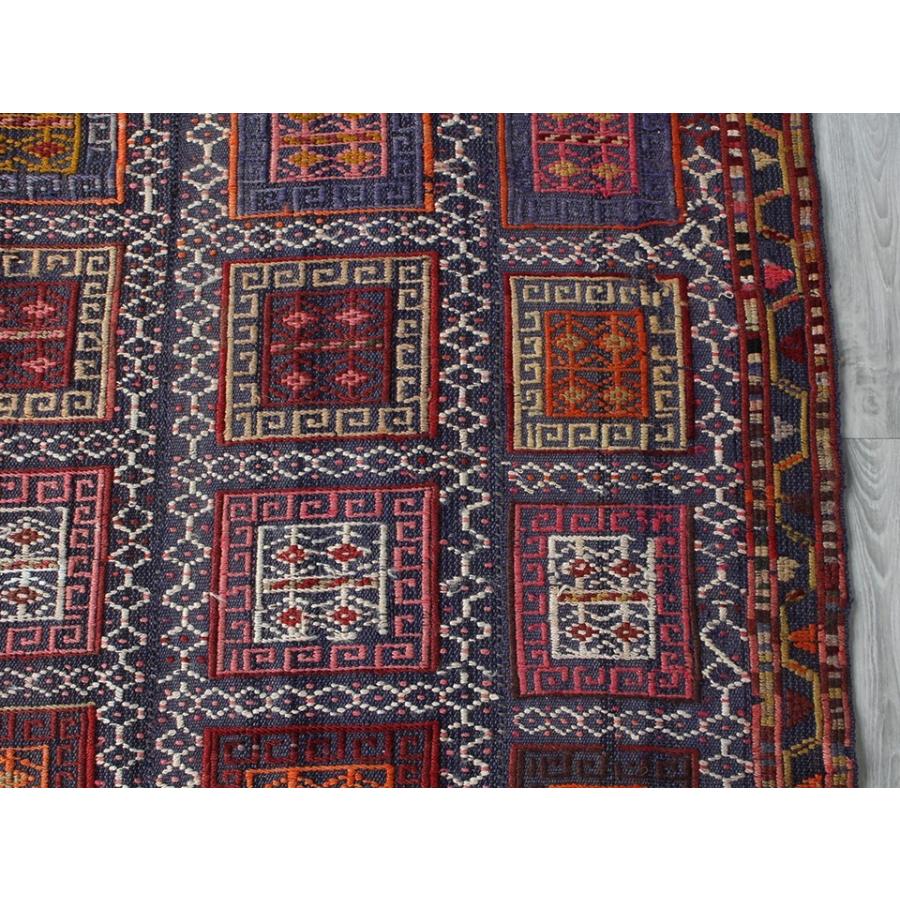 オールドジジムキリム アゼルバイジャン ヴェルネ 263x117cm 4まいの