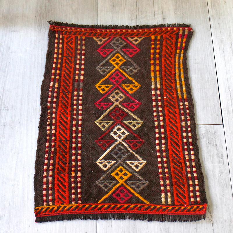 オールドキリム アダナ/サドルバッグのフラグメント 39x28cm エリベリンデのジジム | ブランド登録なし