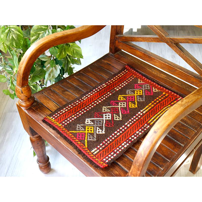 オールドキリム アダナ/サドルバッグのフラグメント 39x28cm エリベリンデのジジム | ブランド登録なし | 01