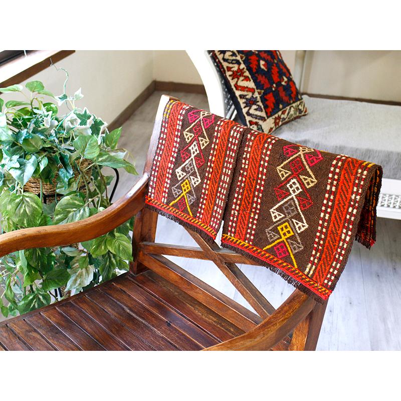 オールドキリム アダナ/サドルバッグのフラグメント 39x28cm エリベリンデのジジム | ブランド登録なし | 04