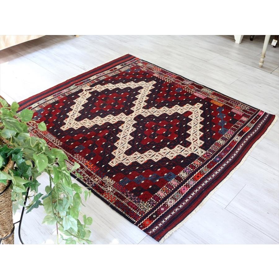 アンティークキリムベルガマジジムラグ