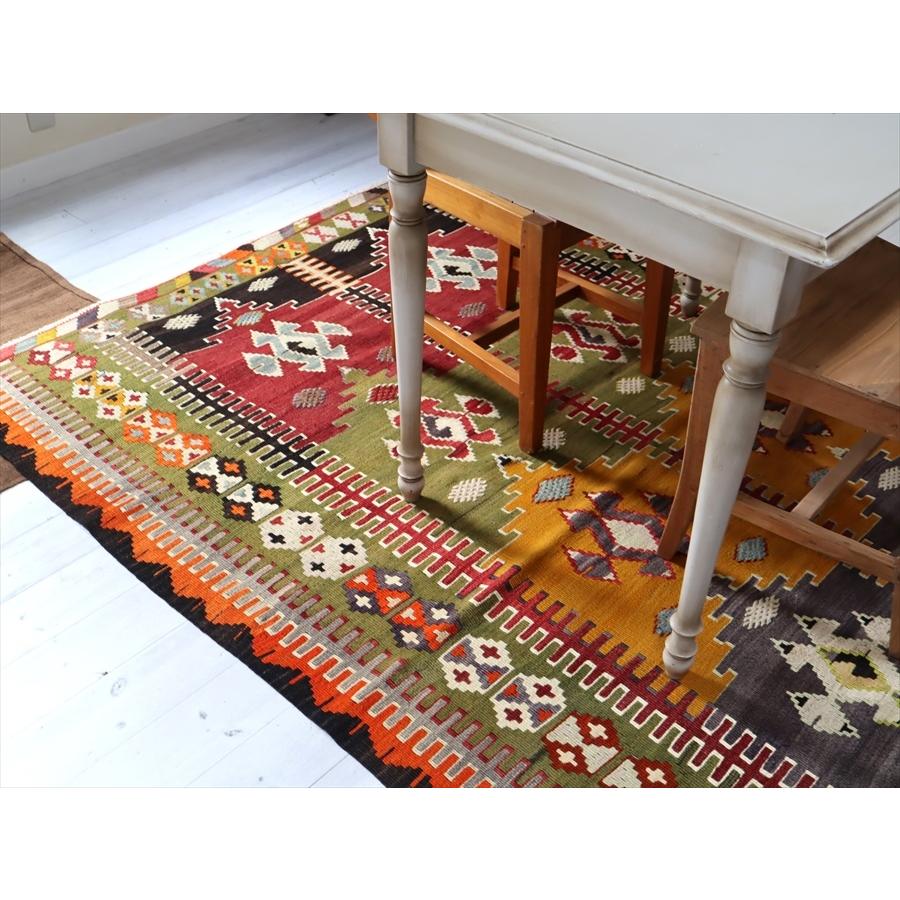 オールドキリム コンヤ　カリヨラ 226x158cm 重なるミフラープ_2