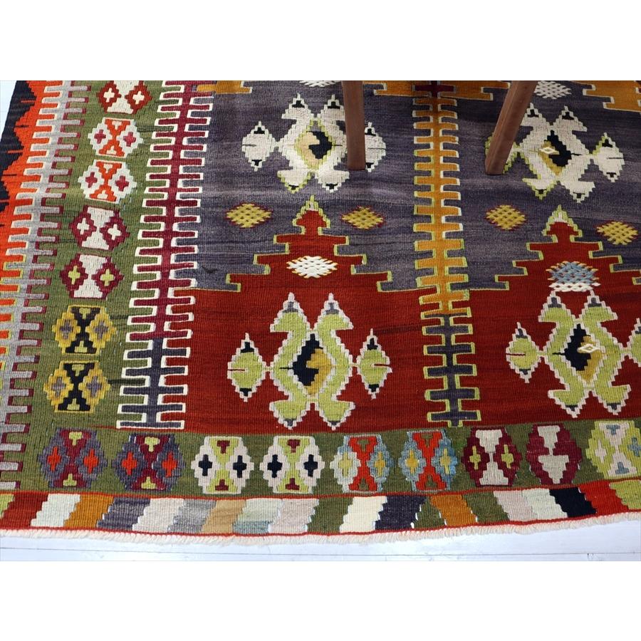 オールドキリム コンヤ　カリヨラ 226x158cm 重なるミフラープ_6