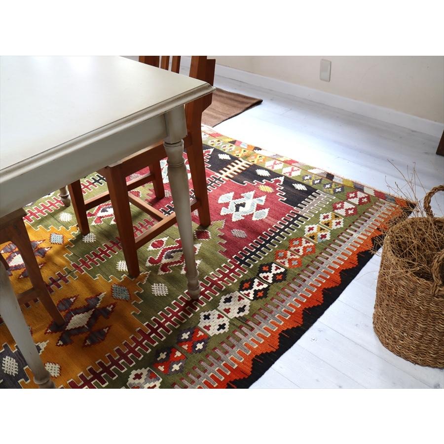 オールドキリム コンヤ　カリヨラ 226x158cm 重なるミフラープ_8