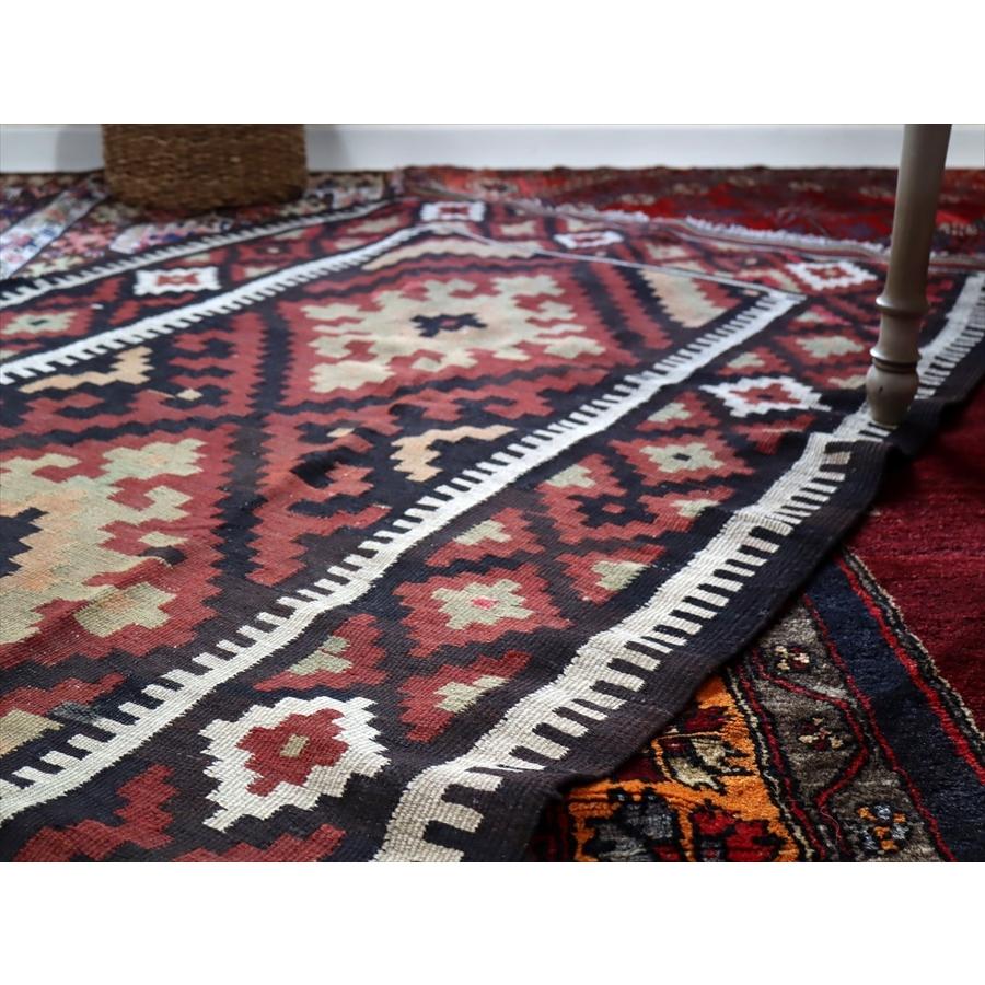 オールドキリム ヴェラミン 大型のランナー 280x100cm 落ち着いた