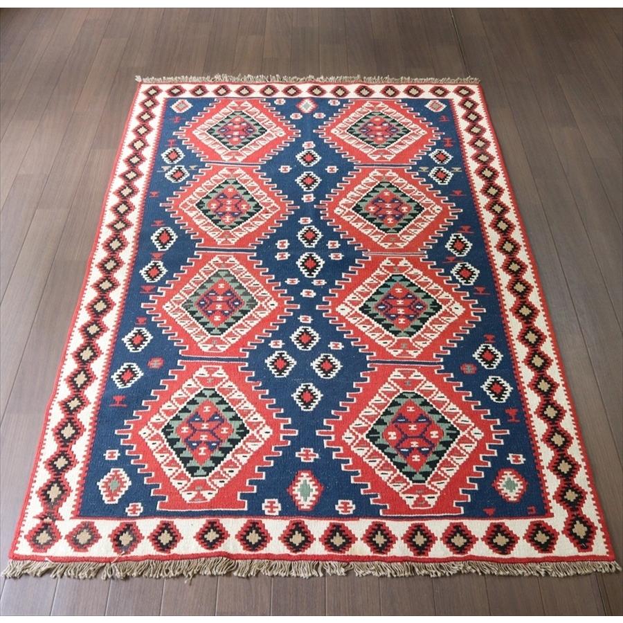 トルコ手織りキリム ワン 157x105cm セッヂャーデ 8つのメダリオン